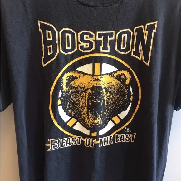 Boston Bruins - Beast Of The East Shirt - LARGE - Delta Pro Weight Tag - Picture 3 of 8